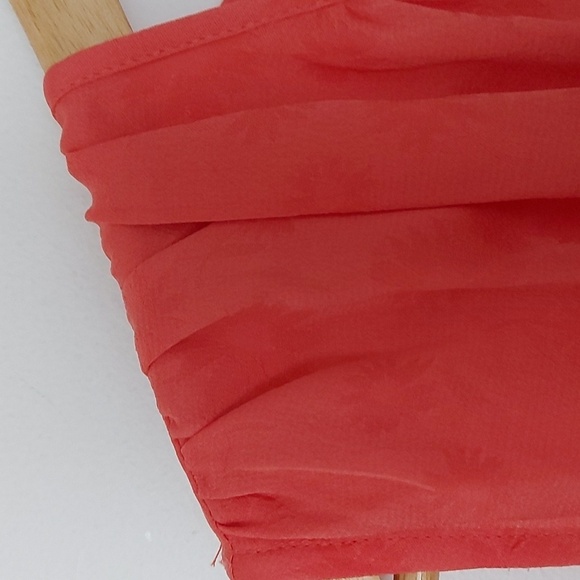 NWT Anthropologie Current Air Sleeveless Tiered Midi Dress in Coral Size Medium - Picture 6 of 7